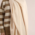 Woolen Shawl - Light Cream