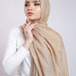 Embellished Viscose - Light Nude