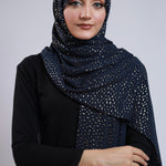 Twilight Georgette - Navy Blue