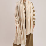 Woolen Shawl - Light Cream