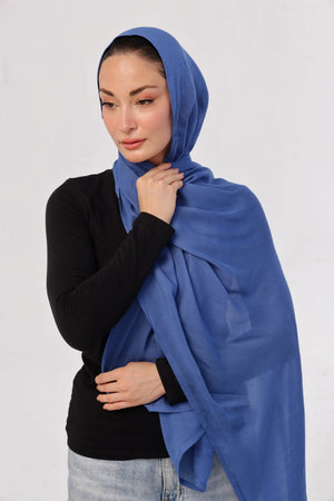 Ocean Breeze Modal Hijab - close-up of smooth modal fabric texture.