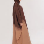 Ombre Farshi Cut Abaya - Sunset Hues