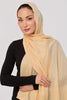 Pancake Modal Hijab - worn by model, lightweight and flowy drape.