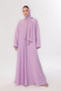 Sleek Kimono Style Abaya - Lavender