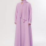 Sleek Kimono Style Abaya - Lavender