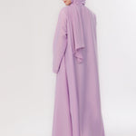 Sleek Kimono Style Abaya - Lavender