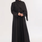 Sleek Kimono Style Abaya - Onyx Black