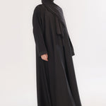 Sleek Kimono Style Abaya - Onyx Black