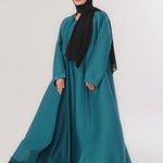 Sleek Kimono Style Abaya - Peacock