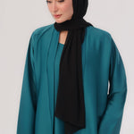 Sleek Kimono Style Abaya - Peacock