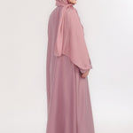 Sleek Kimono Style Abaya - Rose Quartz