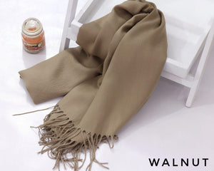 Classic Woolen Pashmina Scarves - Winter'21 - Walnut