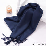 Classic Woolen Pashmina Scarves - Winter'21 - Rich navy