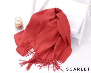 Classic Woolen Pashmina Scarves - Winter'21 - Scarlett