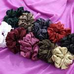 Pack Of 10 XL Silk Scrunchies -