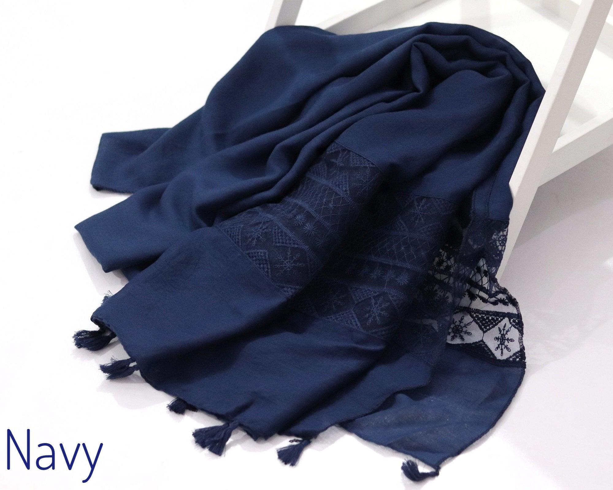 Embroidered Lace Hijabs -