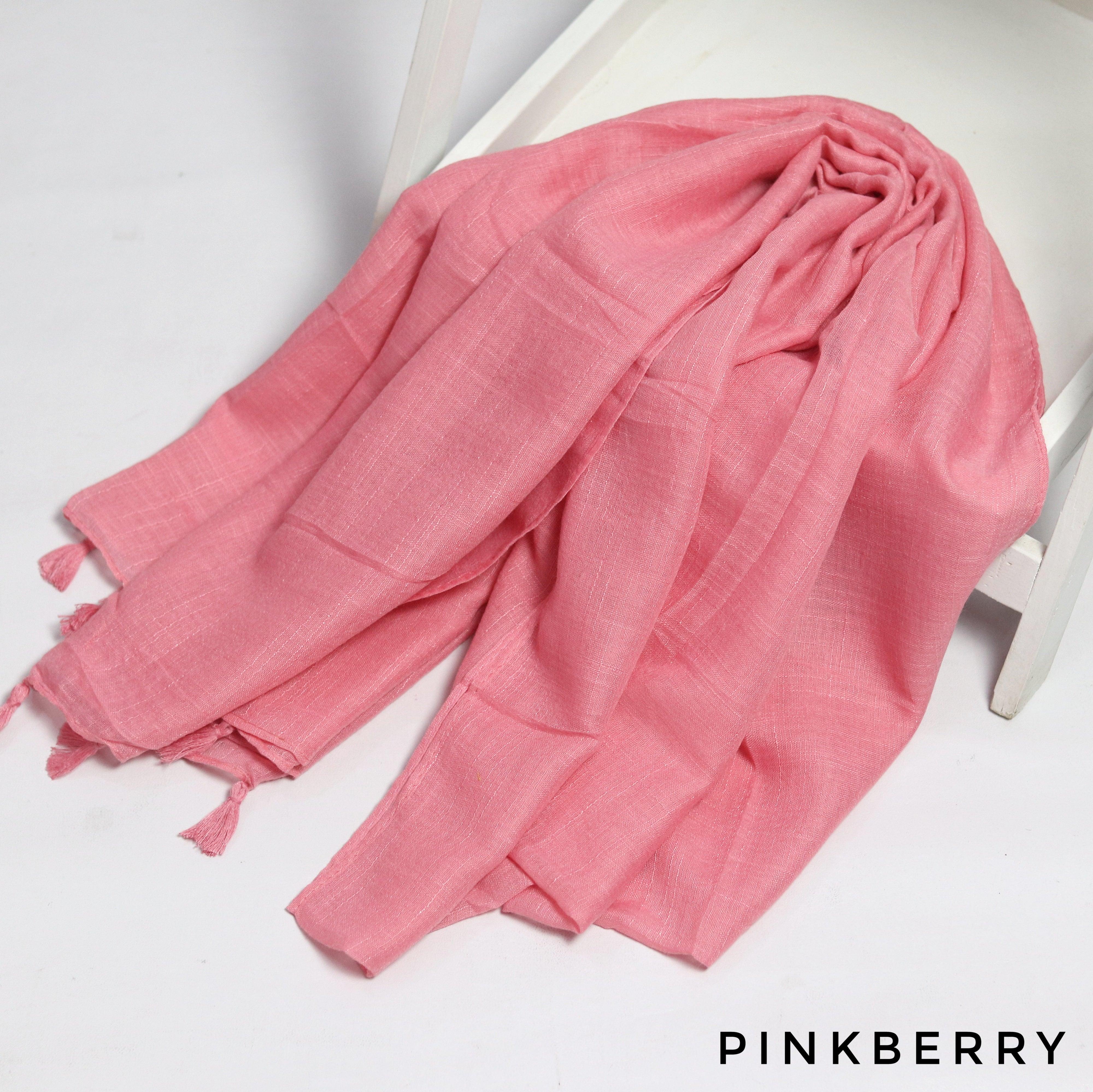 Textured Lawn Viscose Hijabs With Tassels -