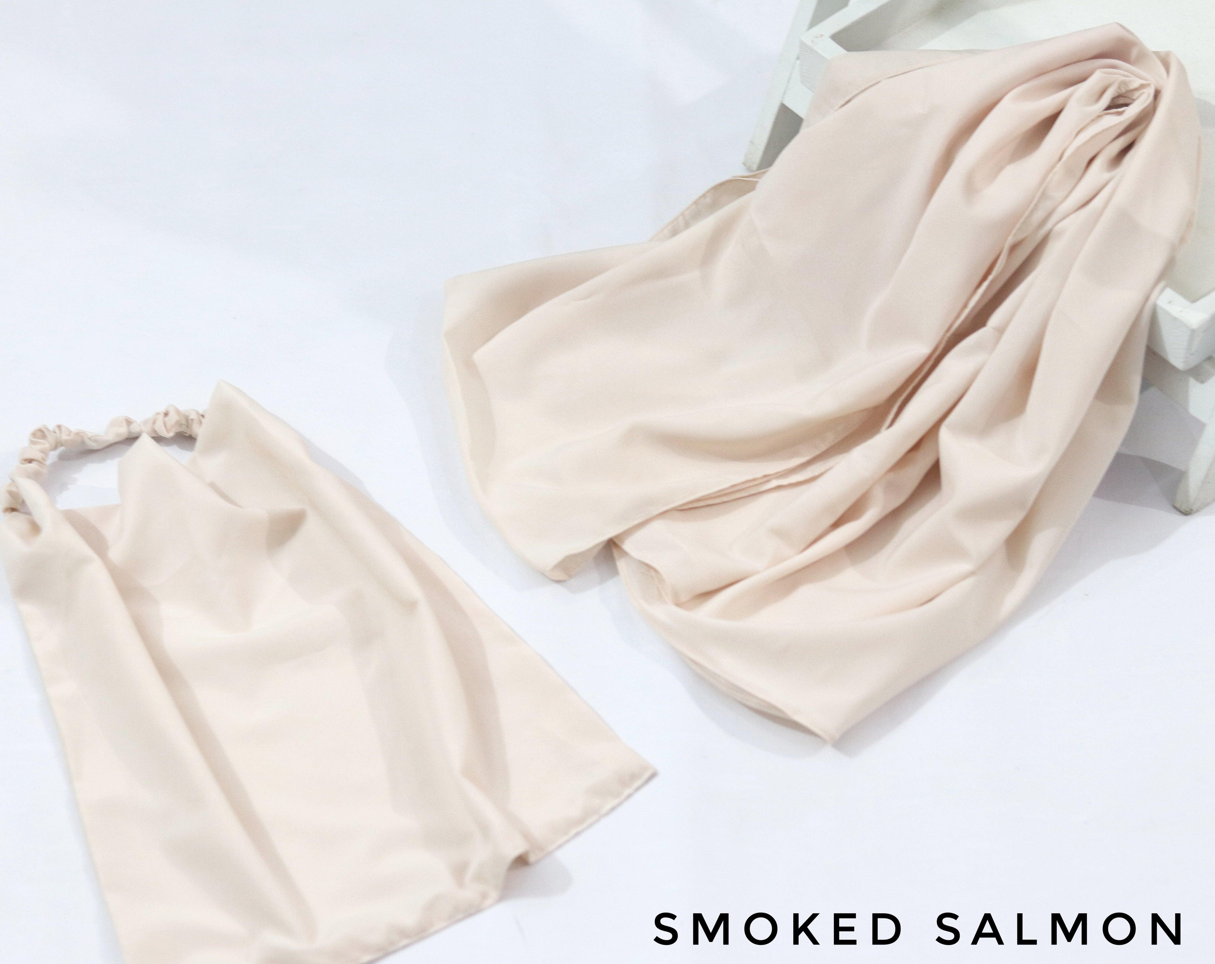 Luxury Niqab & Hijab Set - Smoked Salmon
