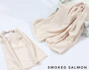 Luxury Niqab & Hijab Set - Smoked Salmon