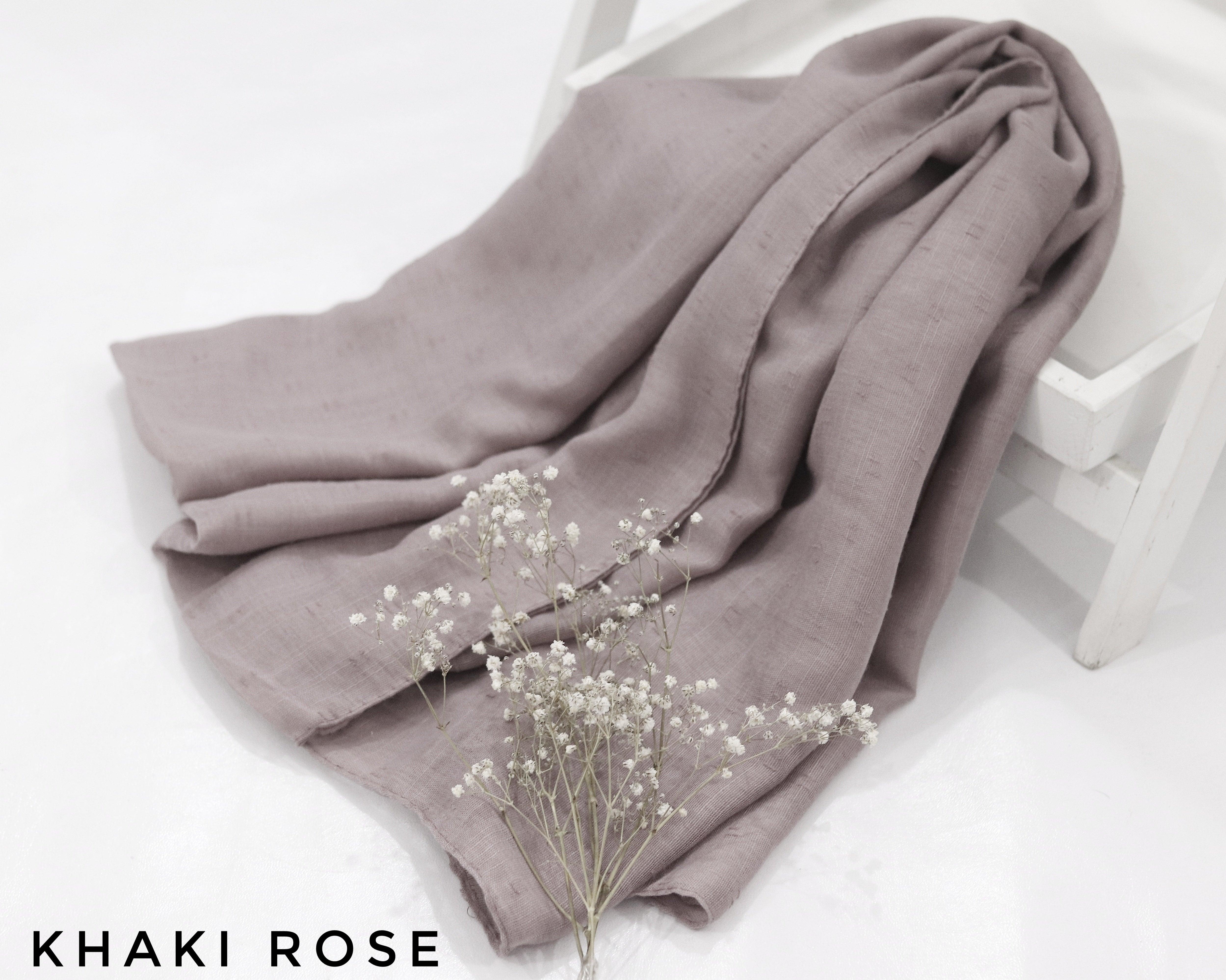 Plumetis Self Viscose - Khaki Rose -