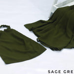 Luxury Niqab & Hijab Set - Sage Green