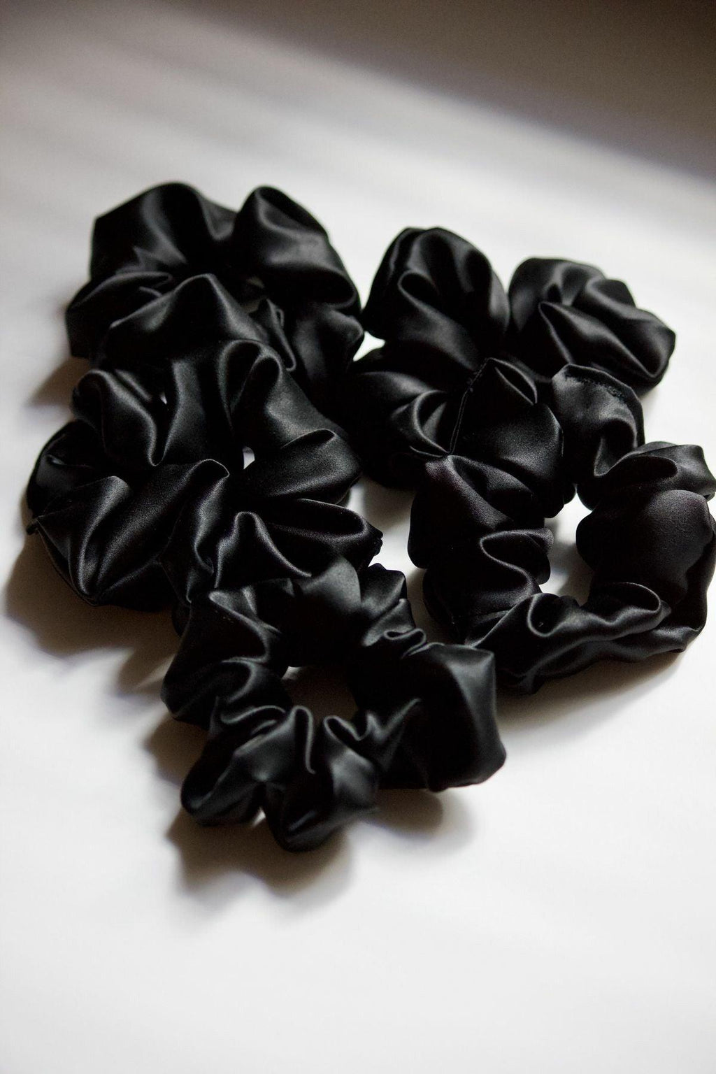 Silk Scrunchie - Black -