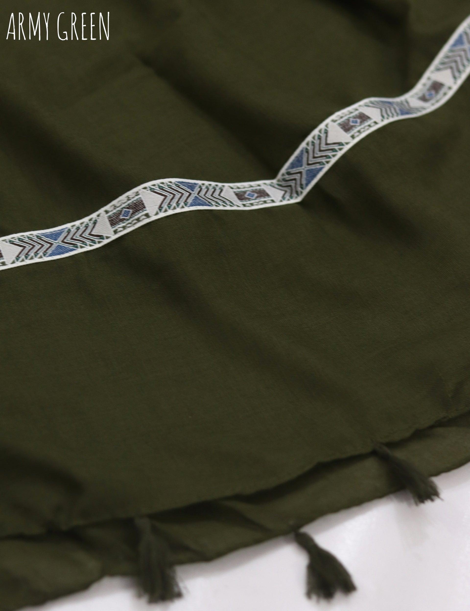 Everyday Lace Viscose - 50% OFF (Select Colour) - Army Green