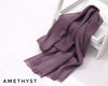 Amethyst Turkish Viscose Hijab close-up of smooth Turkish viscose texture.
