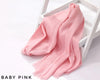 Baby Pink Turkish Viscose Hijab close-up of smooth Turkish viscose texture.