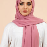Premium Georgette - Blossom Georgette Hijab close-up of smooth georgette fabric texture.