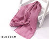 Blossom Turkish Viscose Hijab close-up of smooth Turkish viscose texture.