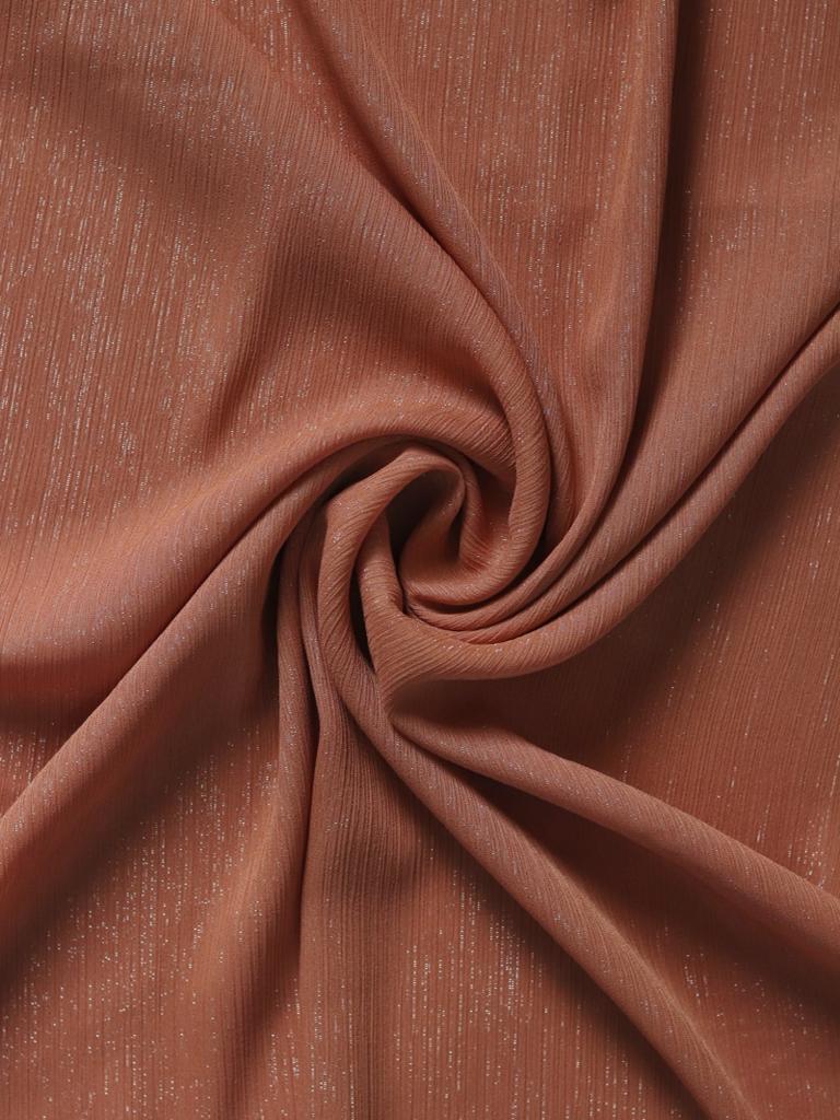 Glitter Georgette - Coral Bliss -