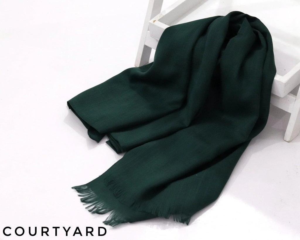 Courtyard Turkish Viscose Hijab close-up of smooth Turkish viscose texture.