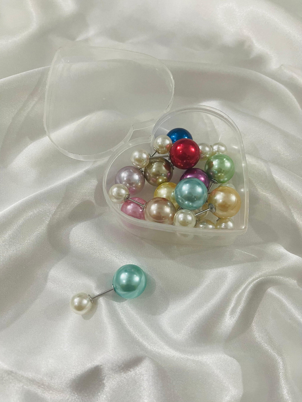 Pearl Pins Box - Round -