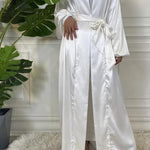 Luxury silk Kimono - White -