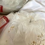 XXL Organza Scrunchie - White -