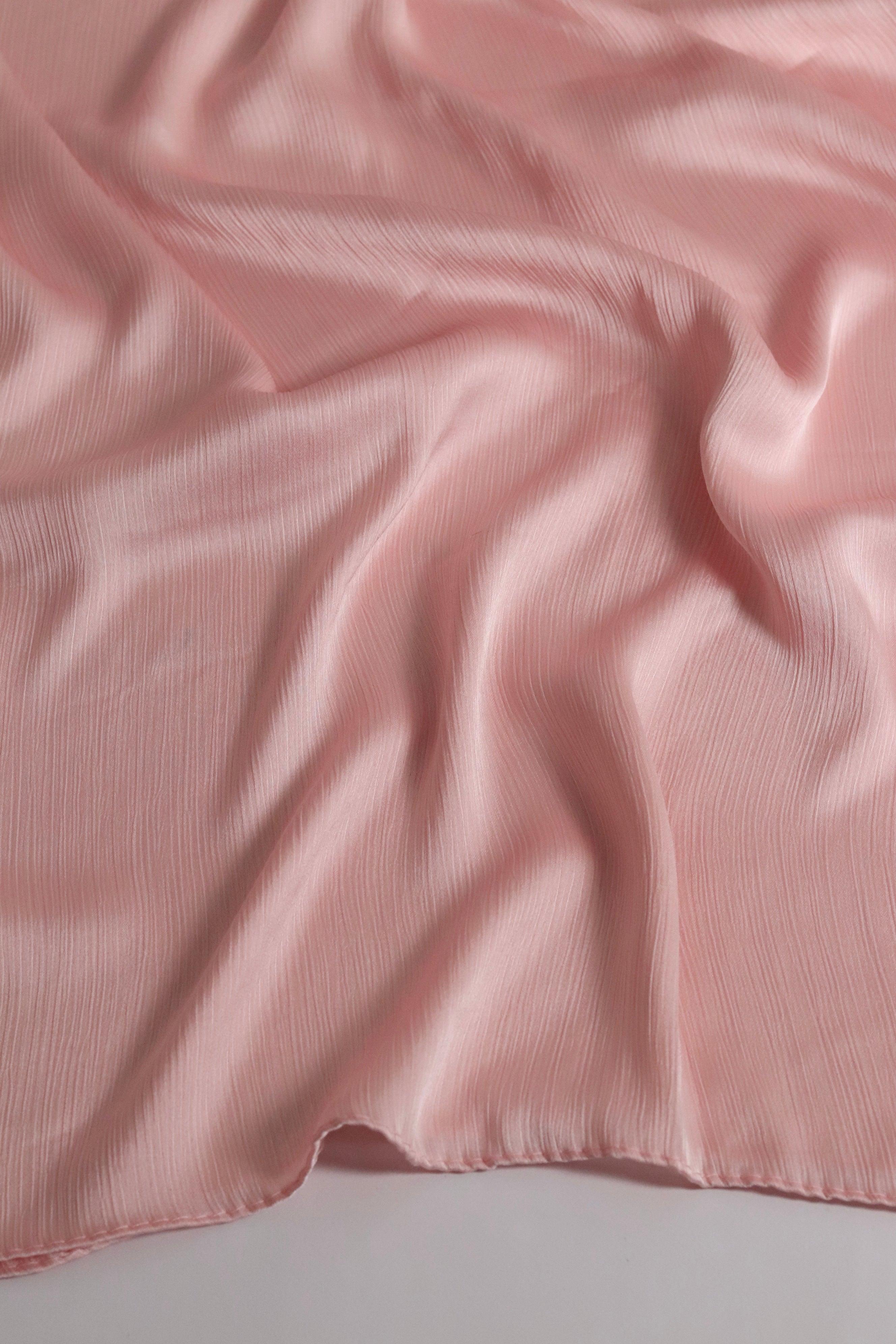 Signature Textured Satin - Nude Pink -
