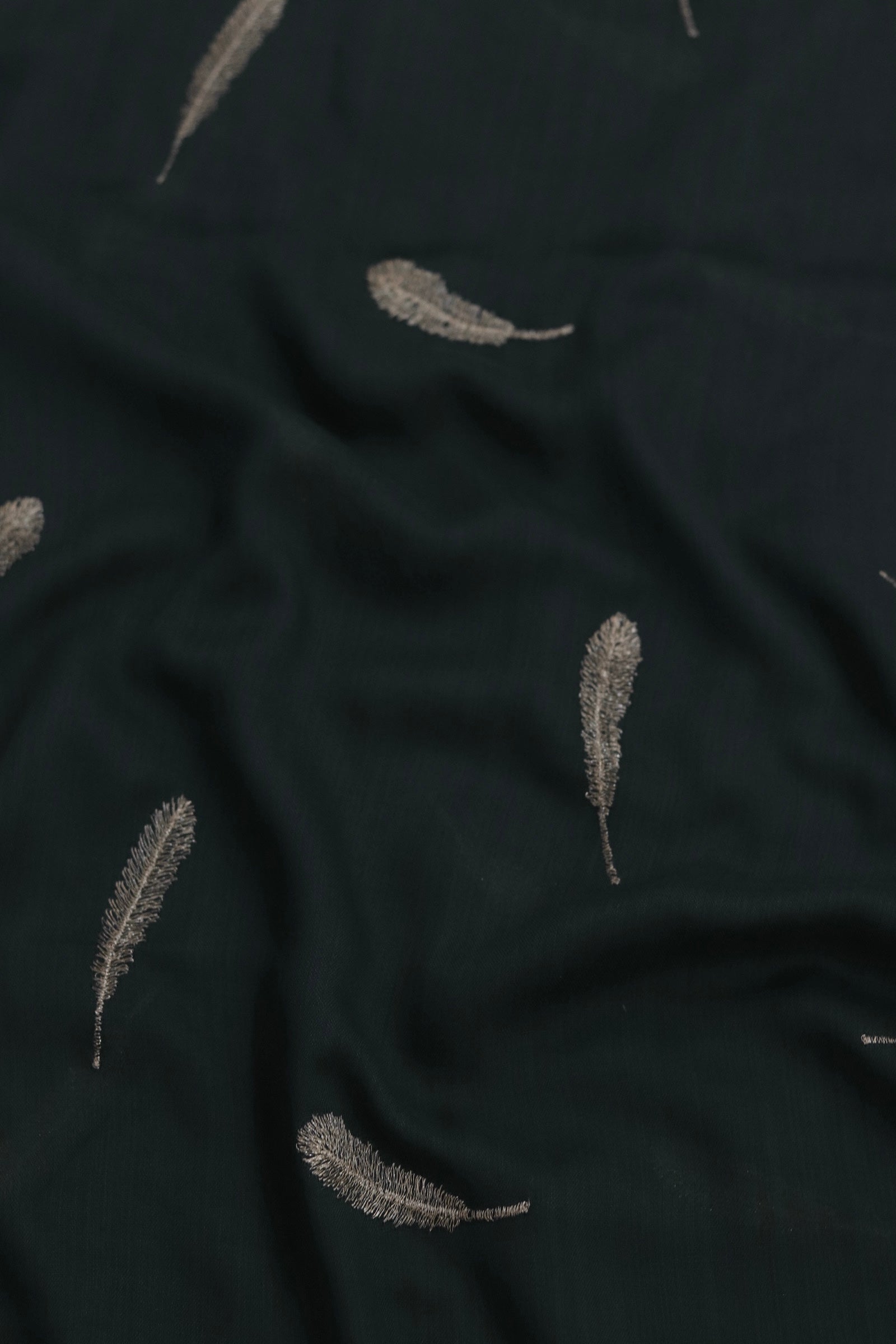 Embroidered Viscose - Emerald