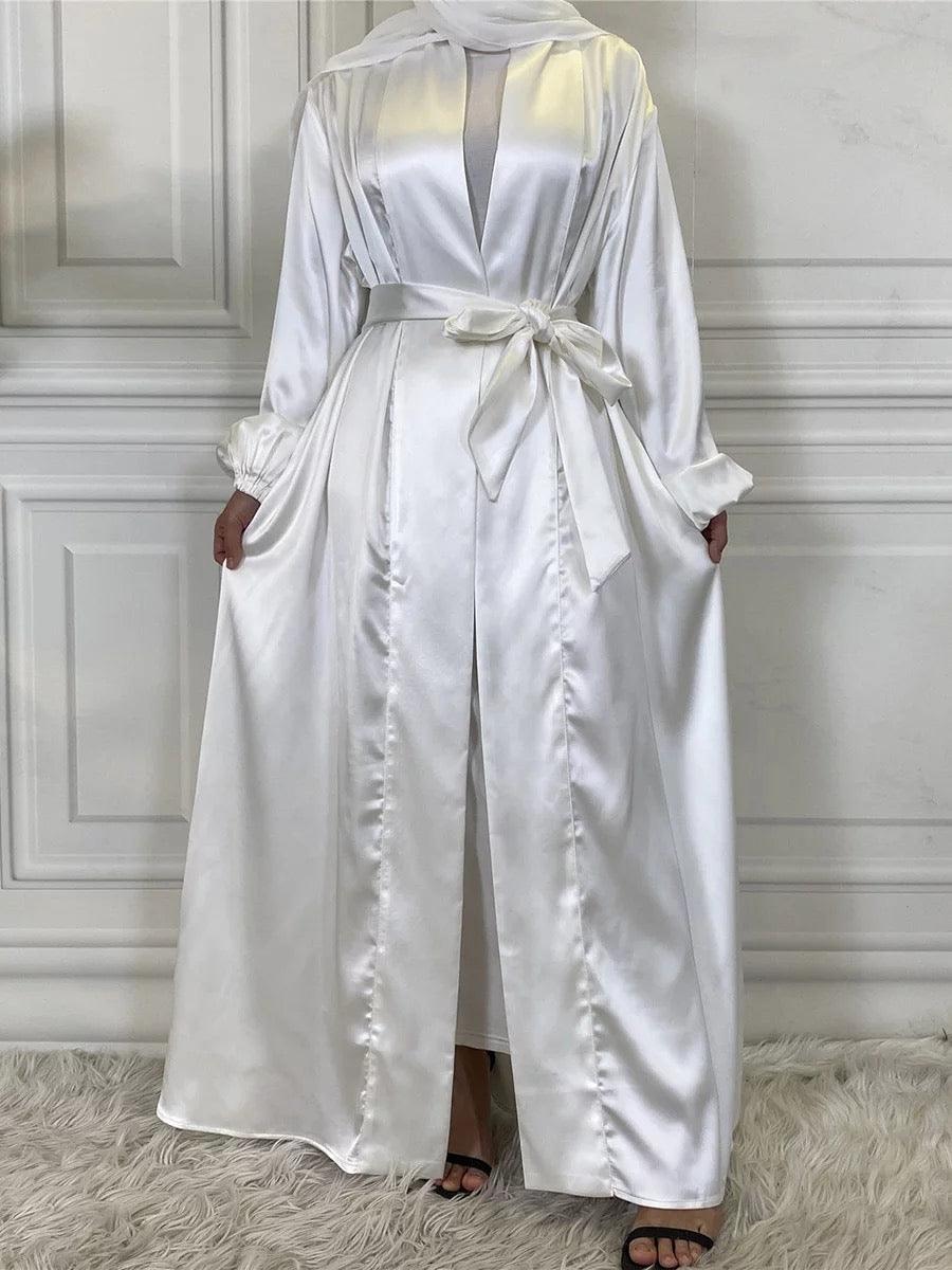 Luxury silk Kimono - White -