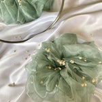 XXL Organza Scrunchie - Mint -