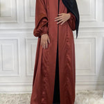 Luxury Silk Kimono - Rustic Copper -