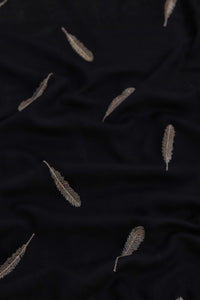 Embroidered Viscose - Black