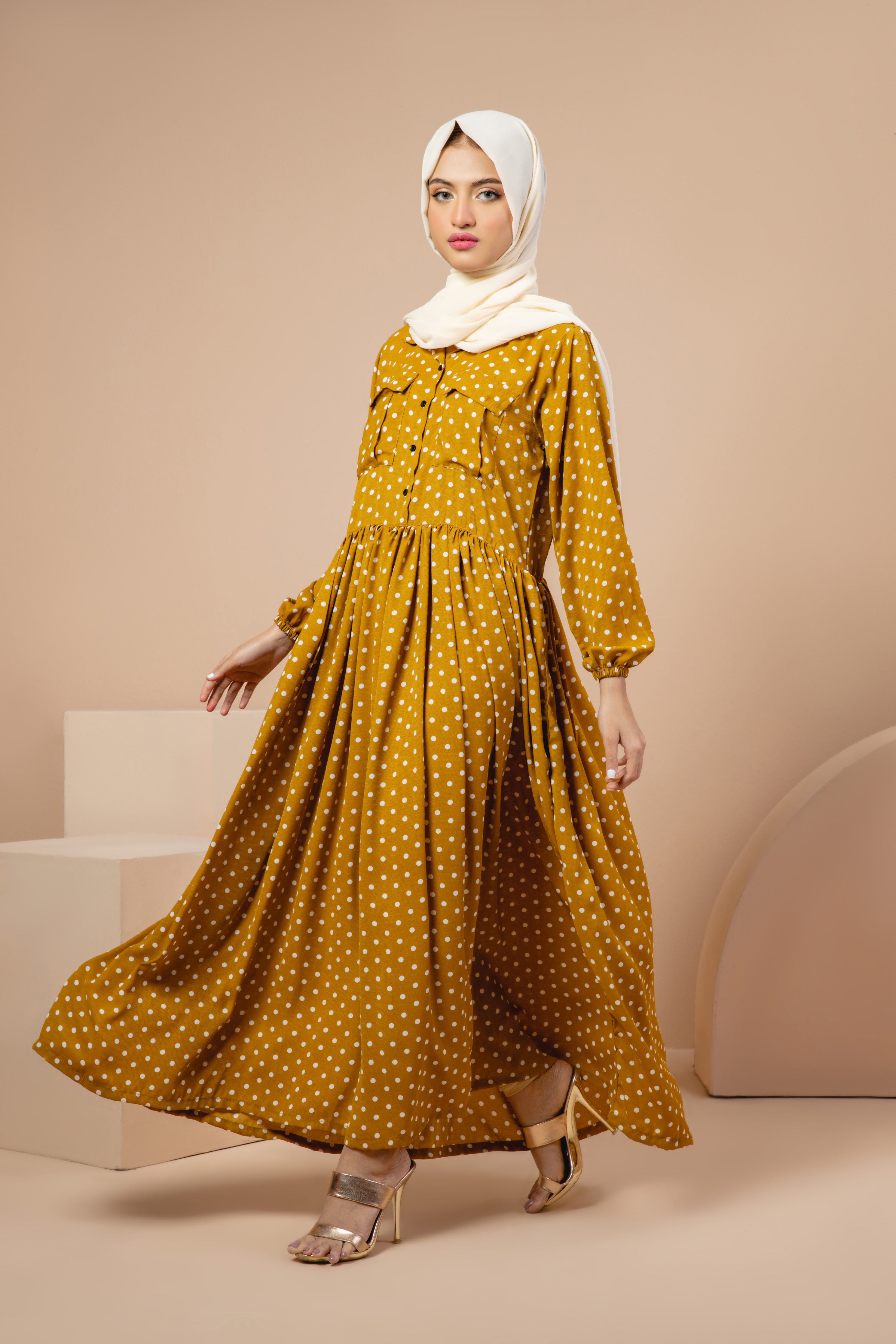 Celia Polka Dot Maxi Dress De Valeur PK Celia Polka Dot Maxi Dress De Valeur PK