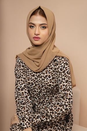 Leopard Print Tiered Dress