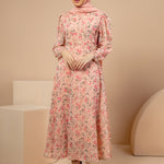 Serenity Floral Dress In Pink