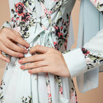 Serenity Floral Dress In Mint