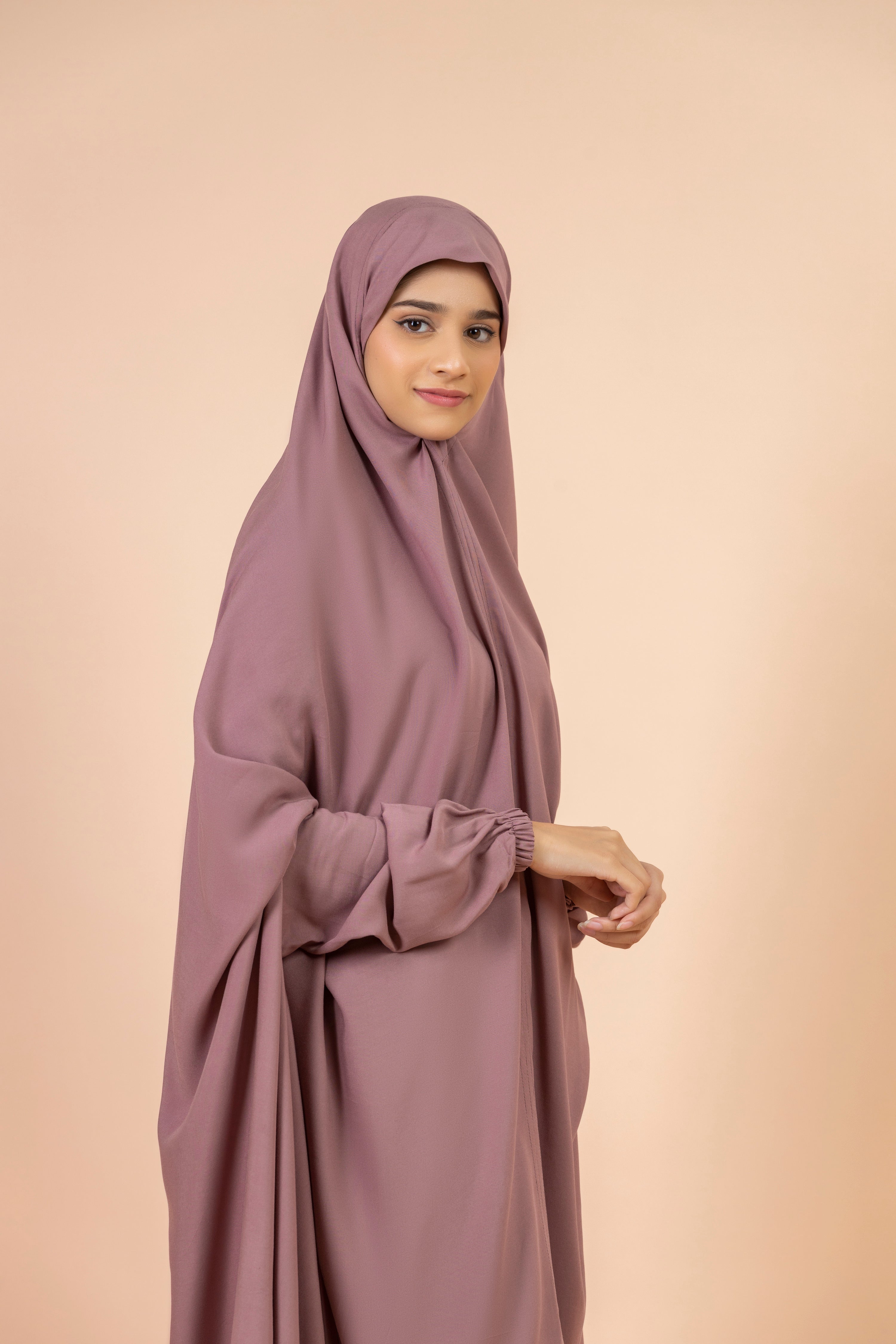 Full Coverage Namaz Chadar - Deep Mauve