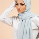 Premium Georgette - Powder Blue