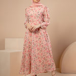Serenity Floral Dress In Pink