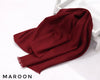 Maroon Turkish Viscose Hijab close-up of smooth Turkish viscose texture.